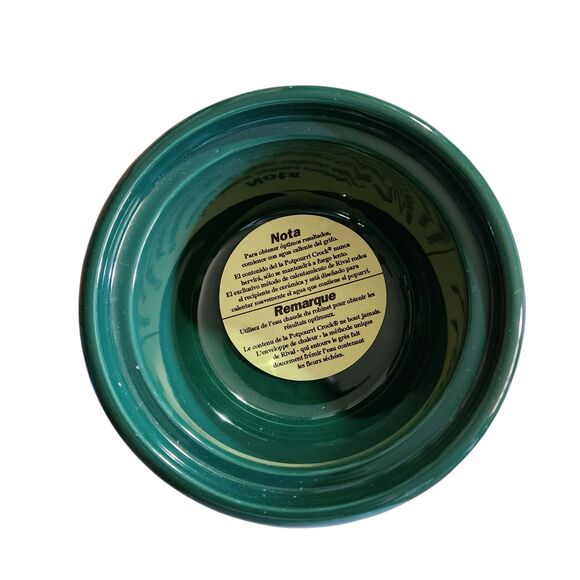 Vtg Rival Potpourri Crock Electric Simmer Pot Grapes & Vines Model 3209 GR - Picture 3 of 8